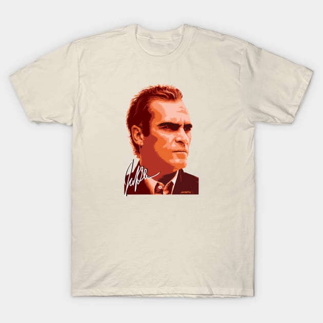 Joaquin Phoenix Signed 2 T-Shirt by Nonesz Workshop